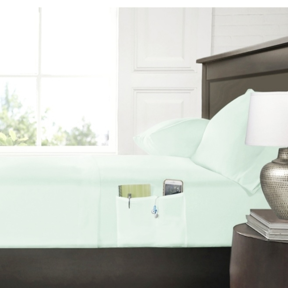 New King Size 4 PC Sheet Set Swift Home Smart Pockets Green